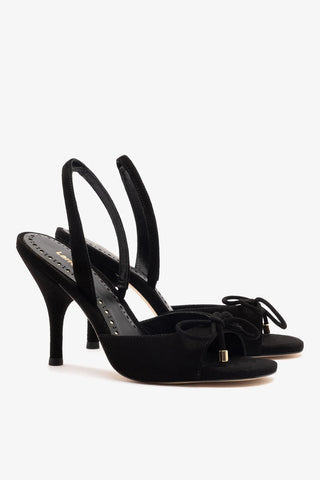 Sandália Lady Camurça Preto Womens - Shoes - Sandals Larroudé