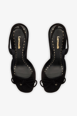 Sandália Lady Camurça Preto Womens - Shoes - Sandals Larroudé