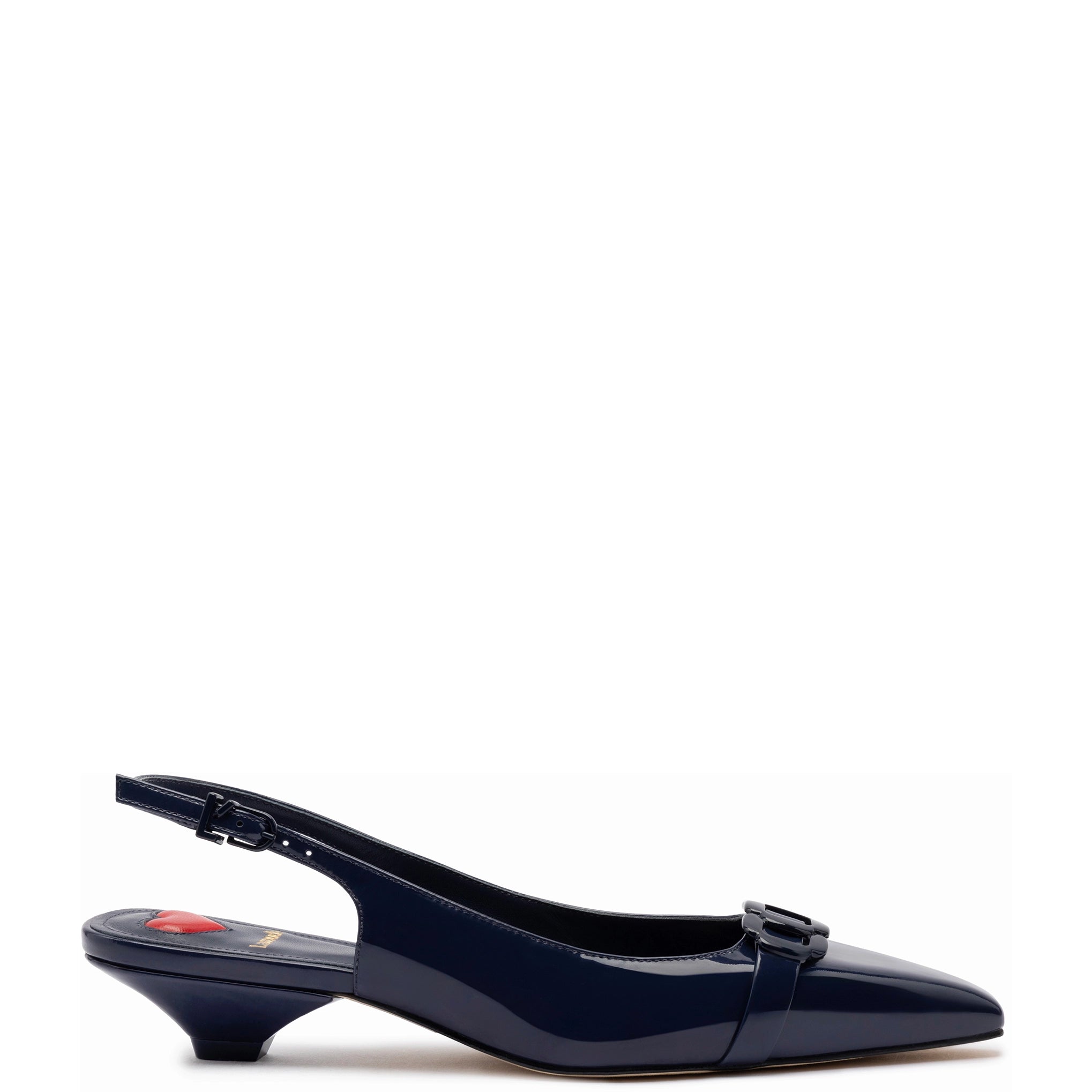 Franca Pump In Navy Patent Leather