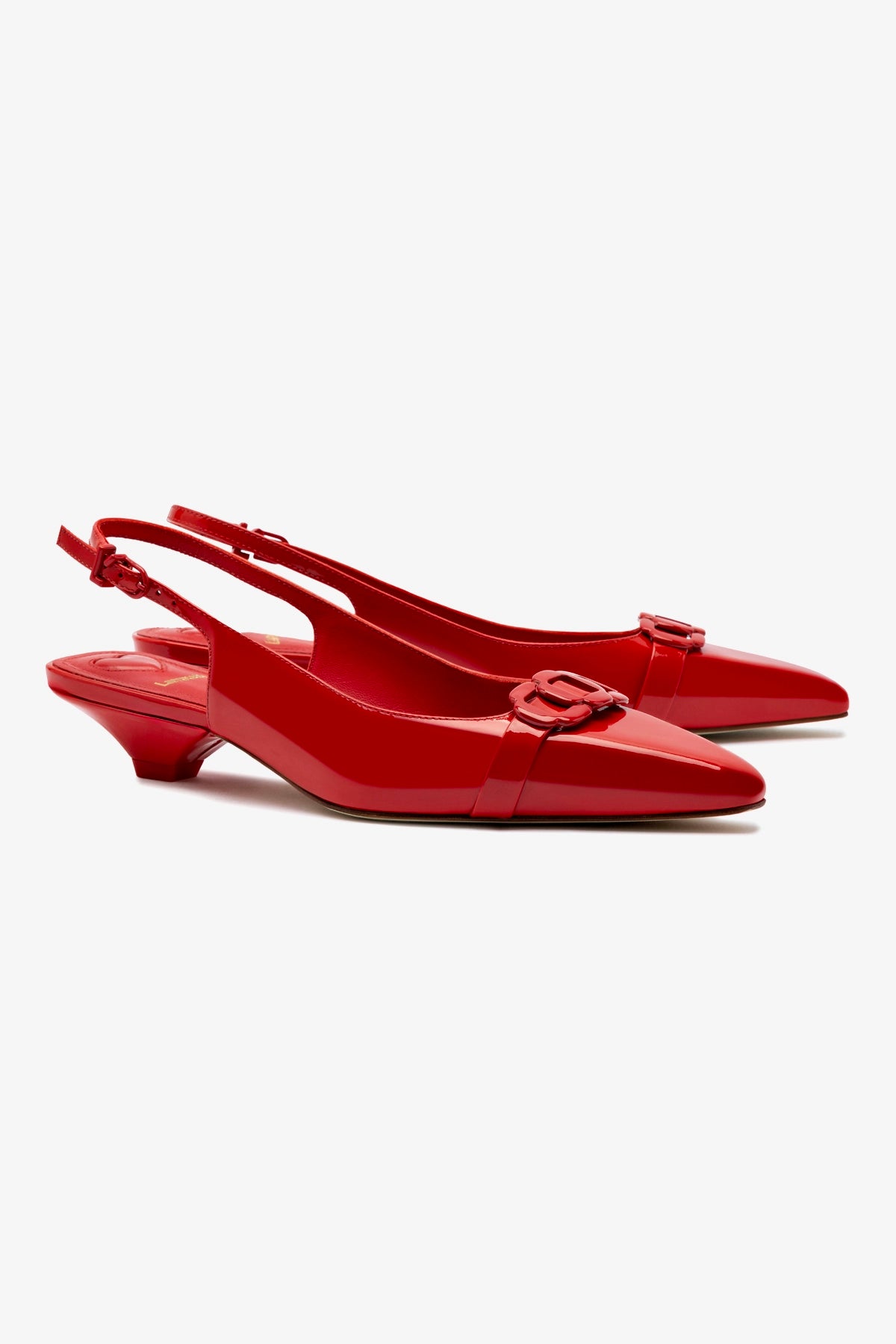 Franca Pump In Scarlet Patent Leather