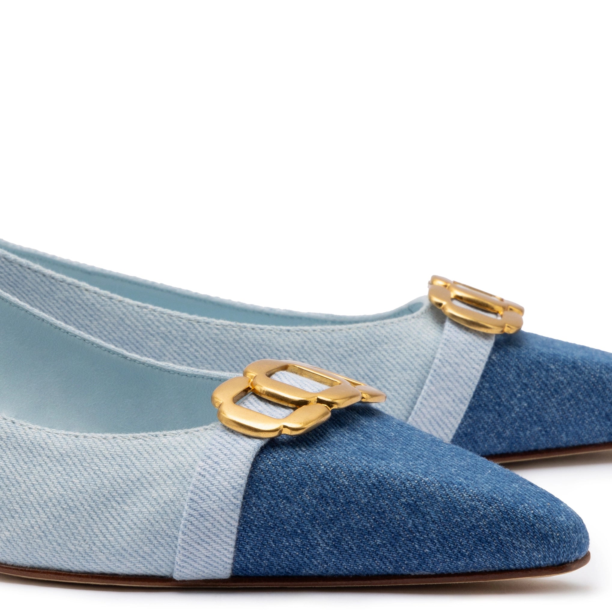 Franca Pump In Blue Denim