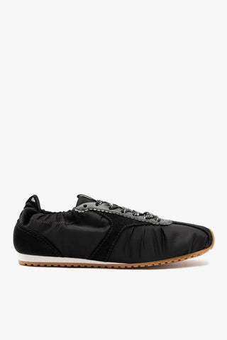 Tênis Stella Lite Nylon e Camurça Preto Sneaker Larroudé