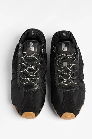 Tênis Stella Lite Nylon e Camurça Preto Sneaker Larroudé