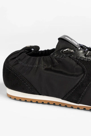 Tênis Stella Lite Nylon e Camurça Preto Sneaker Larroudé