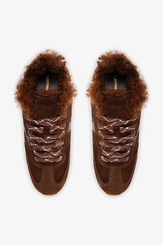 Tênis Stella Camurça e Lã Marrom