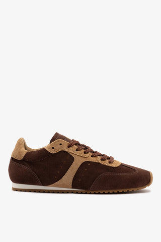 Tênis Stella Camurça Marrom Sneaker Larroudé