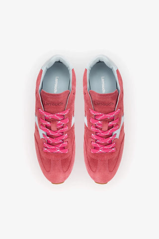 Tênis Stella Camurça Rosa e Couro Azul