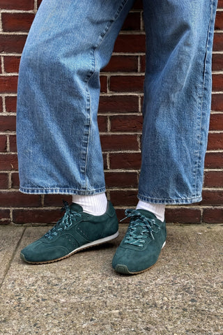 Tênis Stella Camurça Azul Sneaker Larroudé