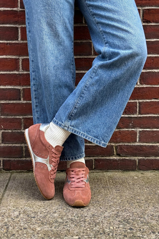 Tênis Stella Camurça Rosa Sneaker Larroudé