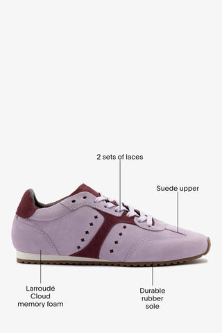 Tênis Stella Camurça Lilás Sneaker Larroudé