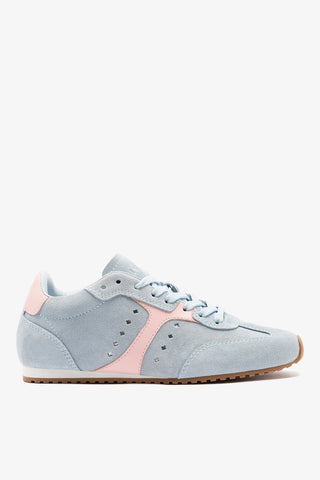 Tênis Stella Camurça Azul-claro Sneaker Larroudé