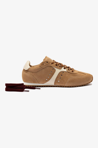 Stella Sneaker In Peanut Suede