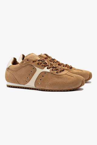 Stella Sneaker In Peanut Suede