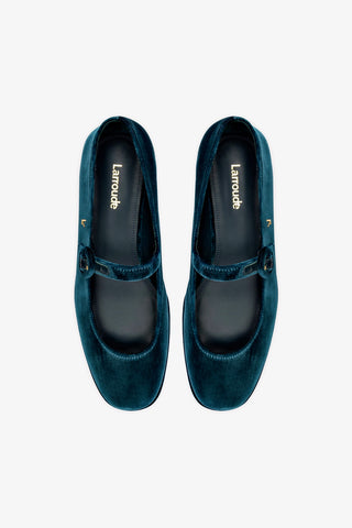 Blair Flatform In Deepsea Velvet