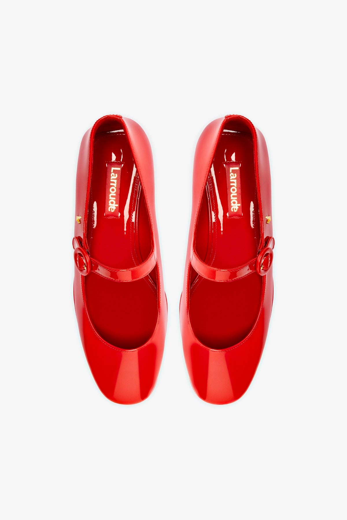 Blair Flatform In Scarlet Patent Leather