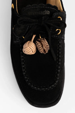 Flatform Cyprus Camurça Preto Flatform Larroude