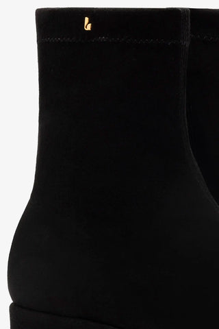 Bota Flatform Dani Camurça Preto
