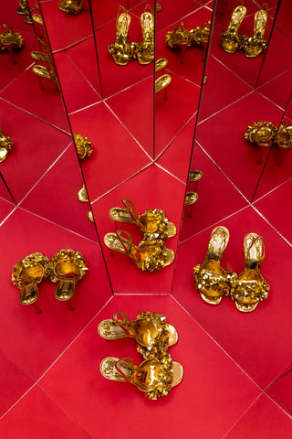 Sandália Morgan Couro Dourado