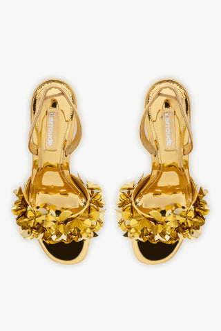 Sandália Morgan Couro Dourado