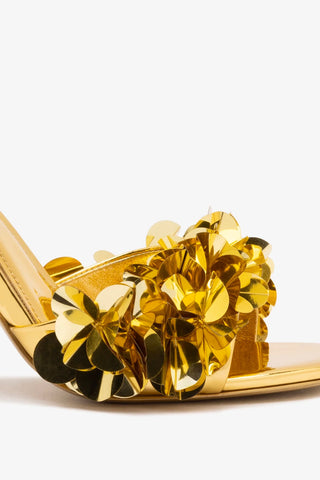 Sandália Morgan Couro Dourado