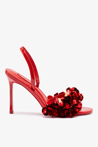 Sandália Morgan Couro Vermelho