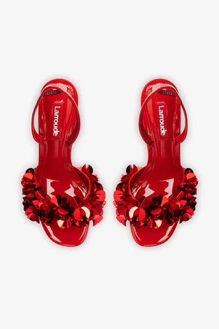 Sandália Morgan Couro Vermelho