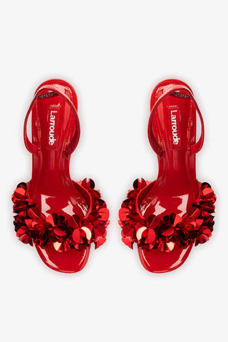 Sandália Morgan Couro Vermelho