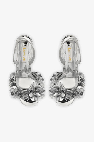 Sandália Morgan Couro Prateado