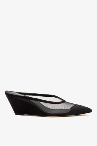 Loulou Mesh Mule Black