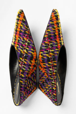 Mule Loulou Tweed Multicor Mule Larroudé