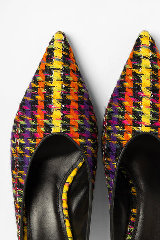 Mule Loulou Tweed Multicor Mule Larroudé