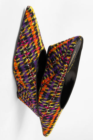 Mule Loulou Tweed Multicor Mule Larroudé