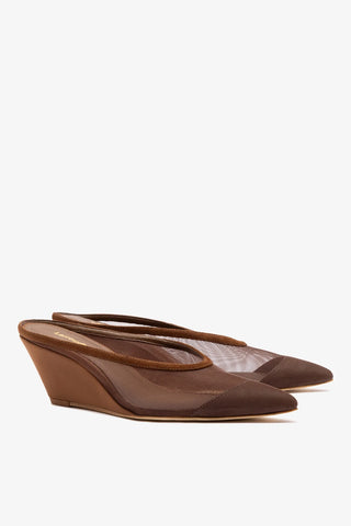 Loulou Mesh Mule Burnt Umber