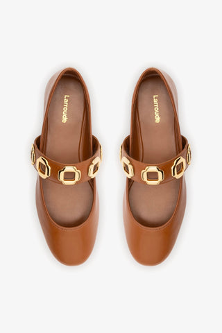 Sapatilha Milan Couro Caramelo