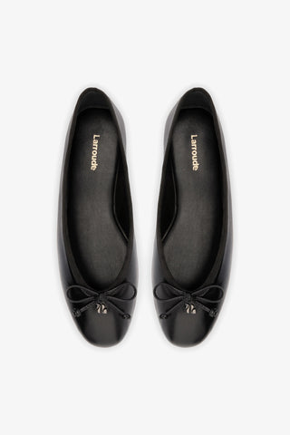 Sapatilha Pavlova Couro Preto