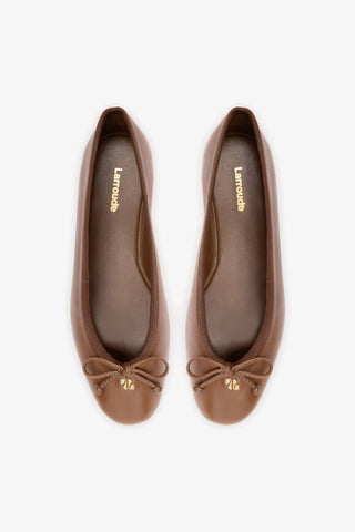 Sapatilha Pavlova Couro Marrom