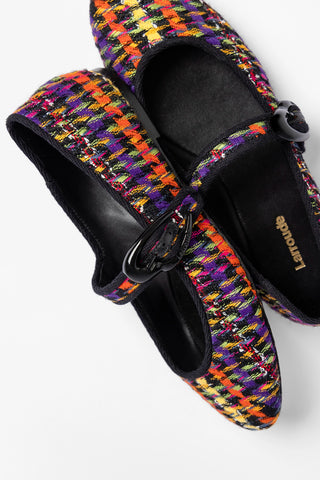 Sapatilha Verona Tweed Estampado Multicor