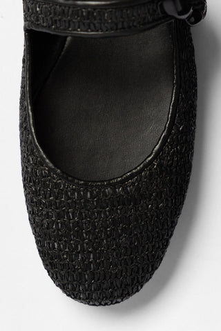 Sapatilha Verona Ráfia Preto