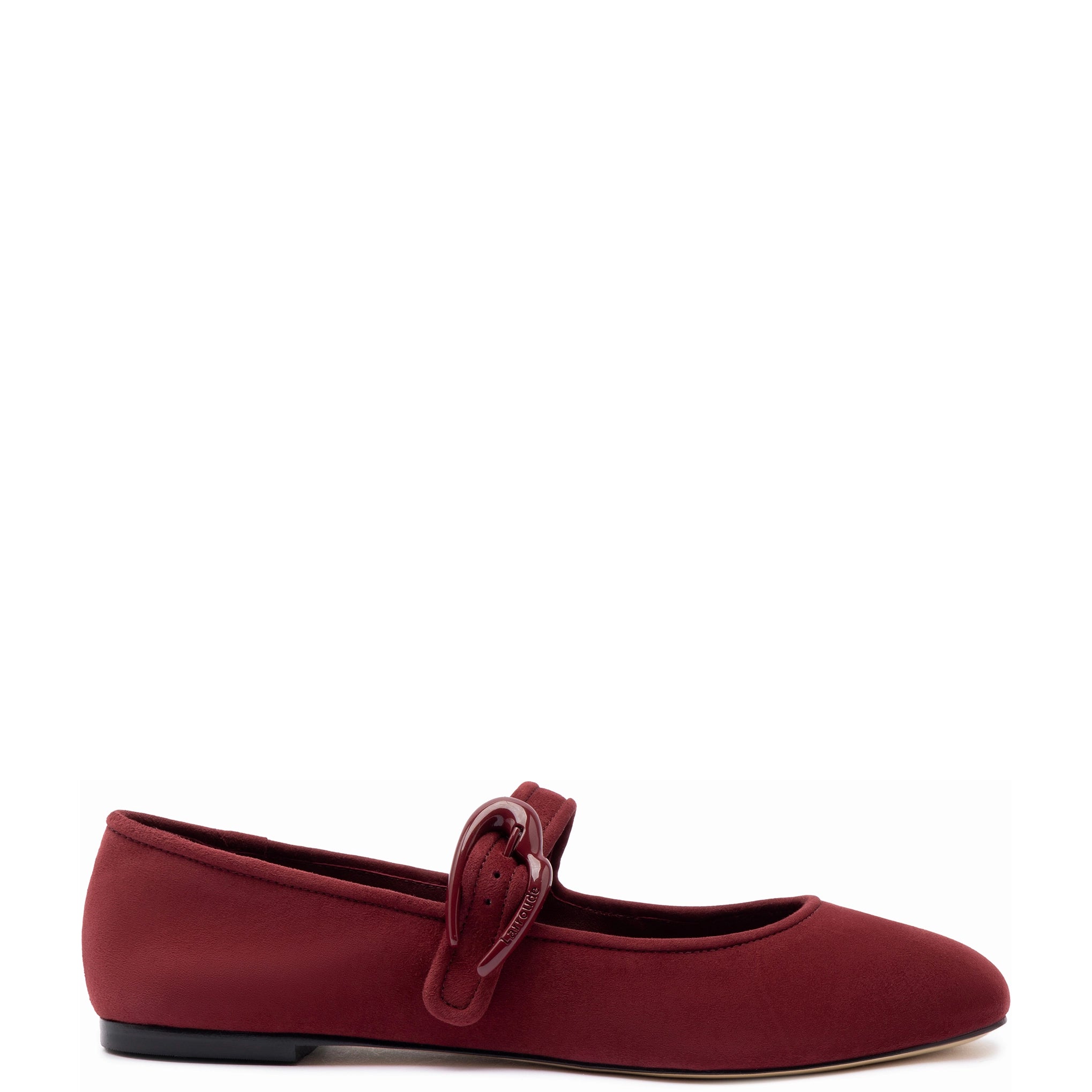 Verona Ballet Flat In Burgundy Suede