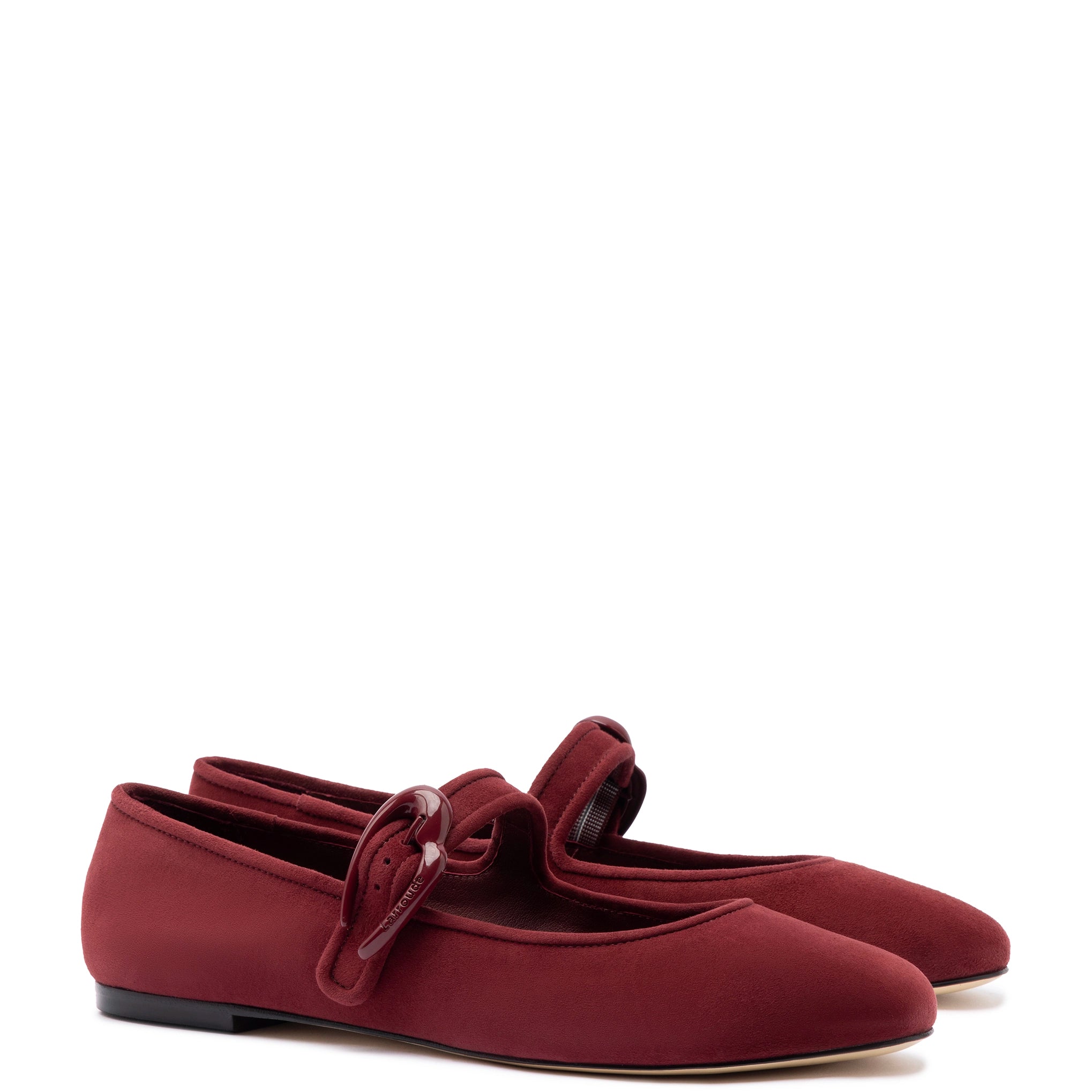 Verona Ballet Flat In Burgundy Suede