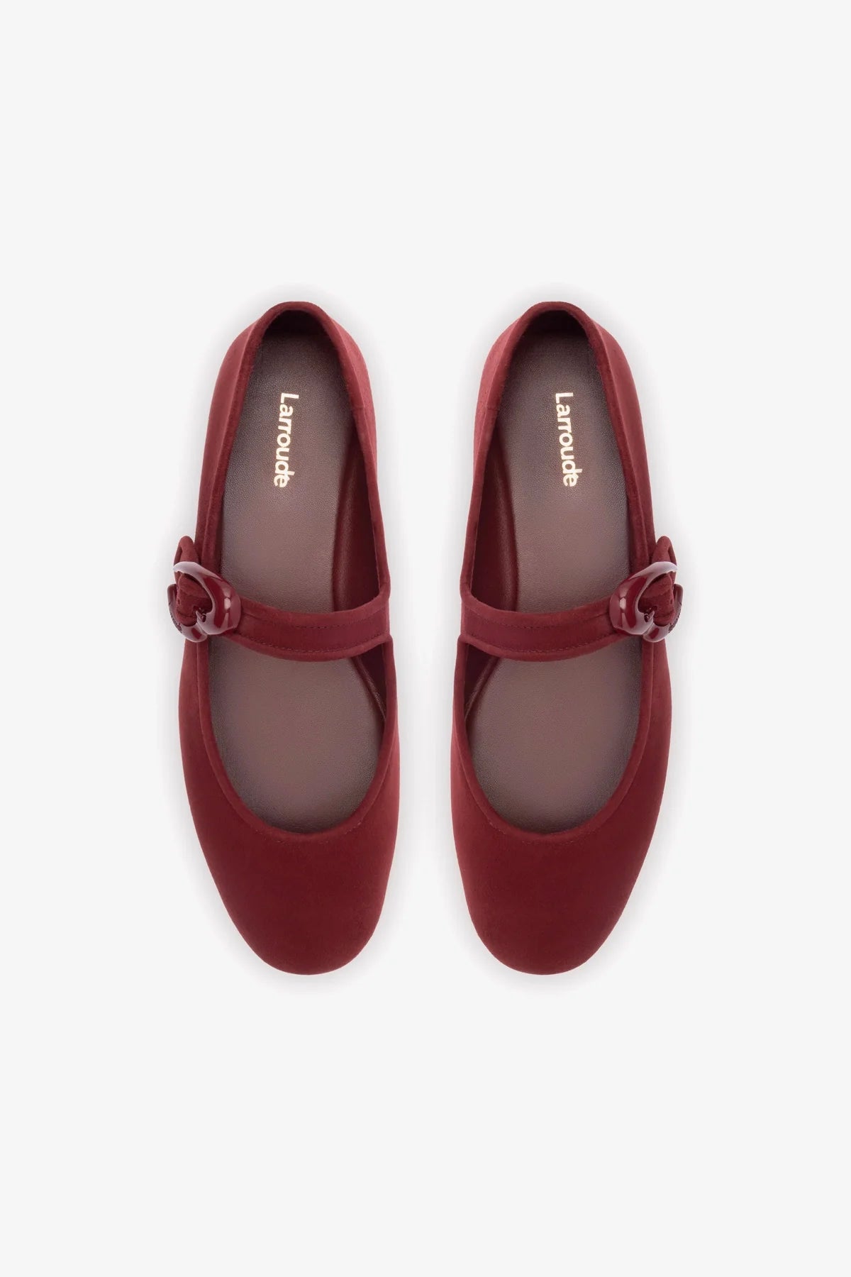 Verona Ballet Flat In Burgundy Suede