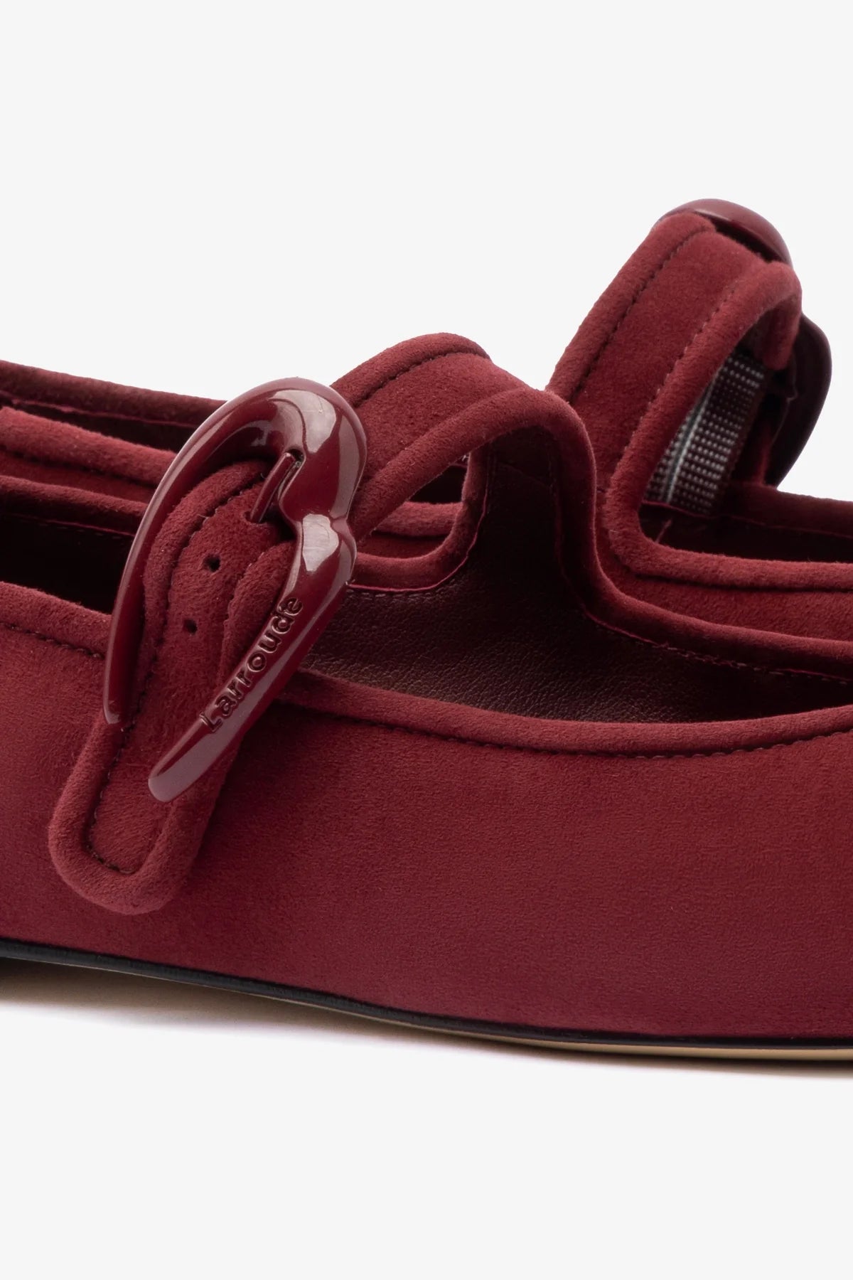 Verona Ballet Flat In Burgundy Suede