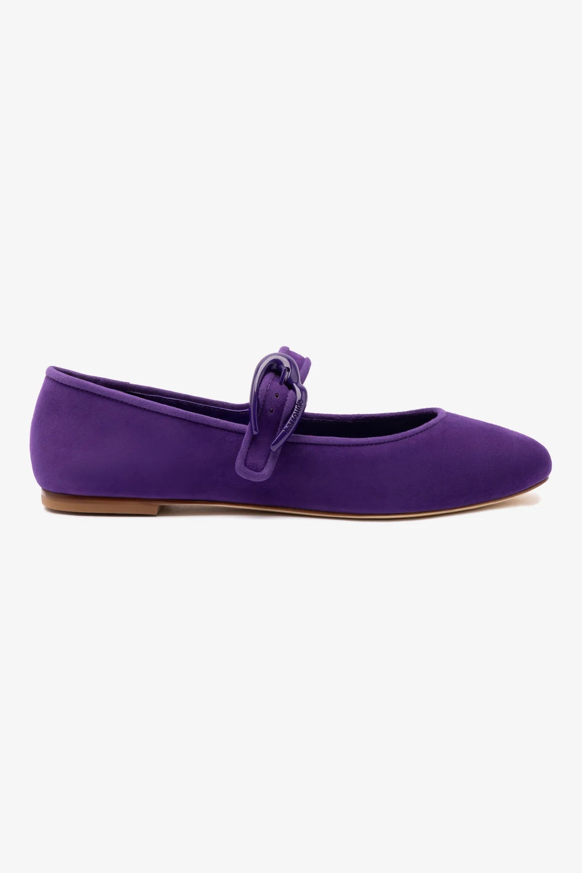 Verona Ballet Flat In Eggplant Suede