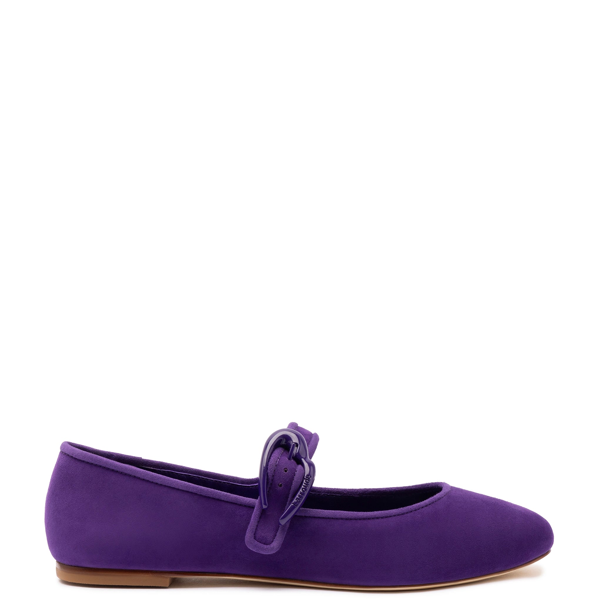 Verona Ballet Flat In Eggplant Suede