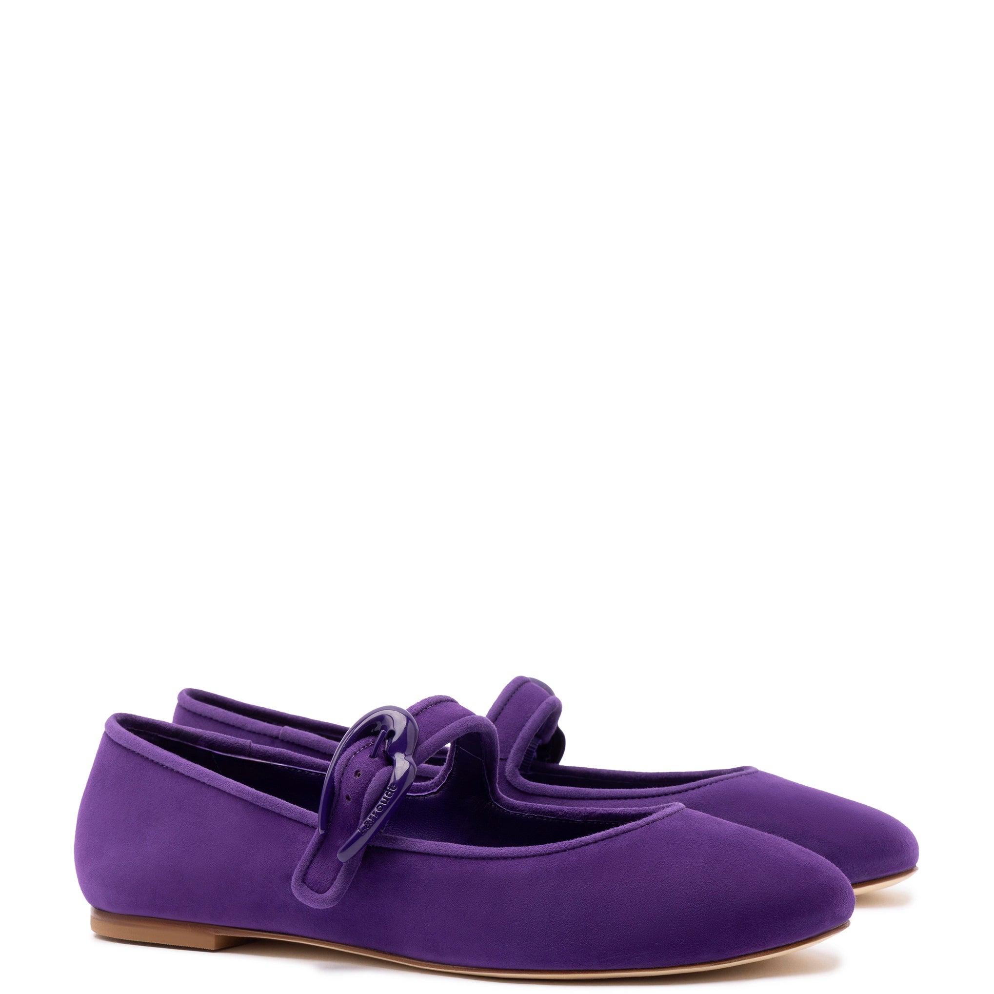 Verona Ballet Flat In Eggplant Suede