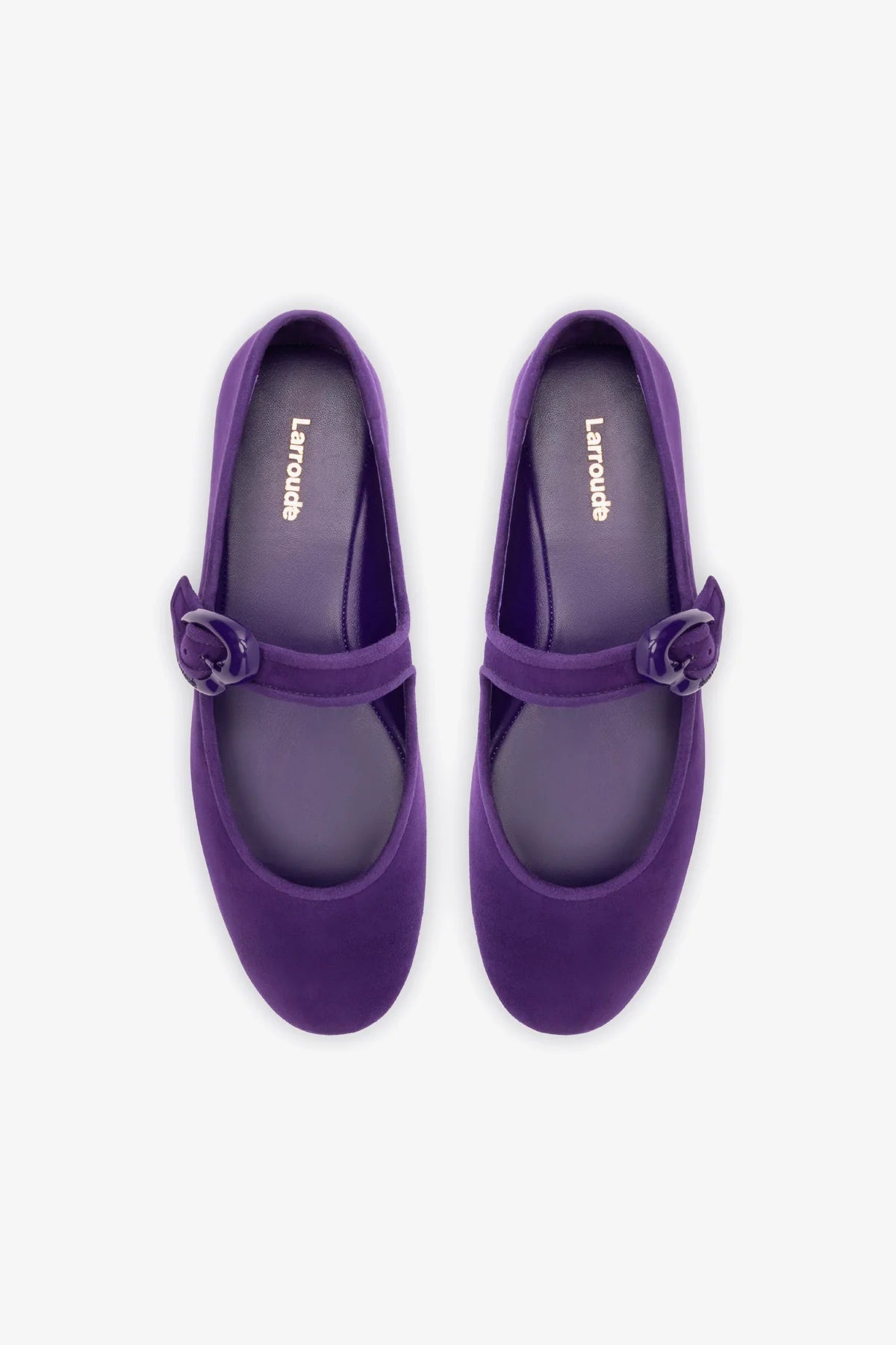 Verona Ballet Flat In Eggplant Suede