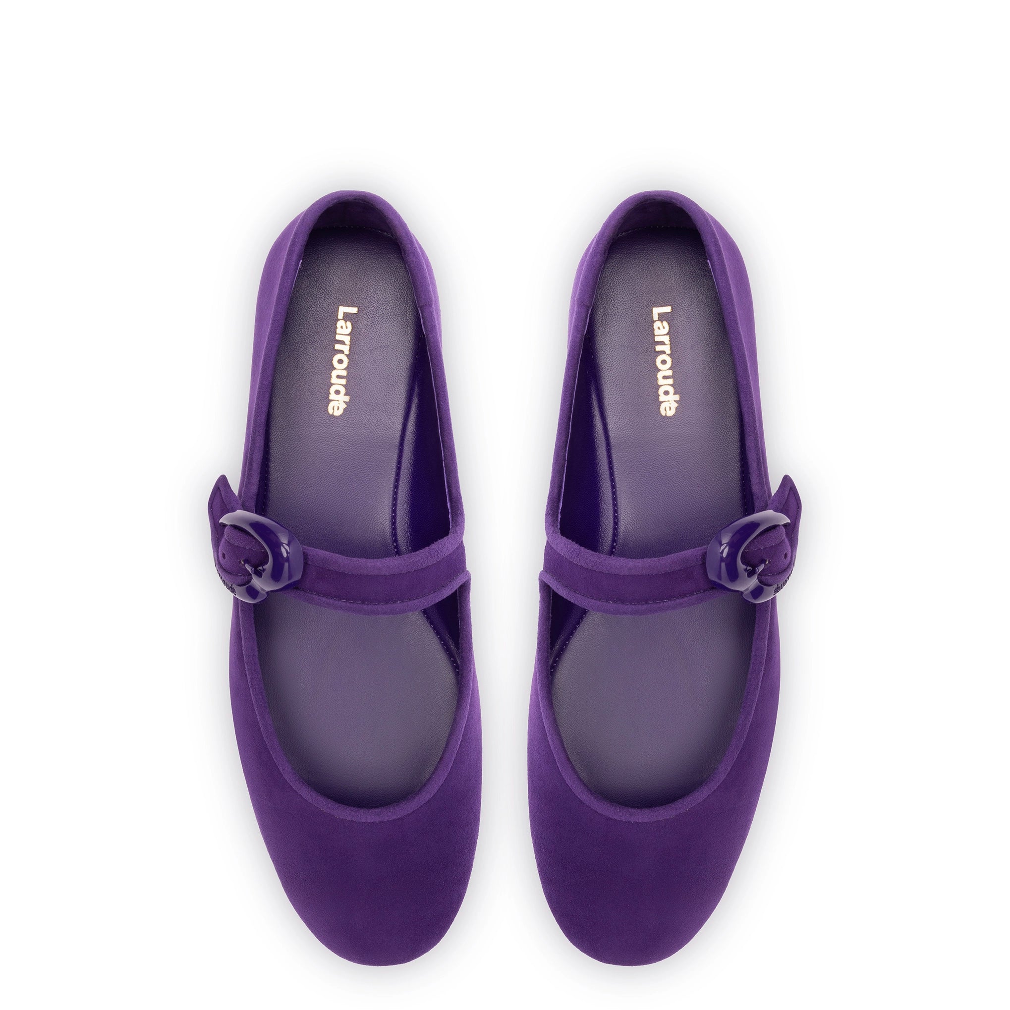 Verona Ballet Flat In Eggplant Suede