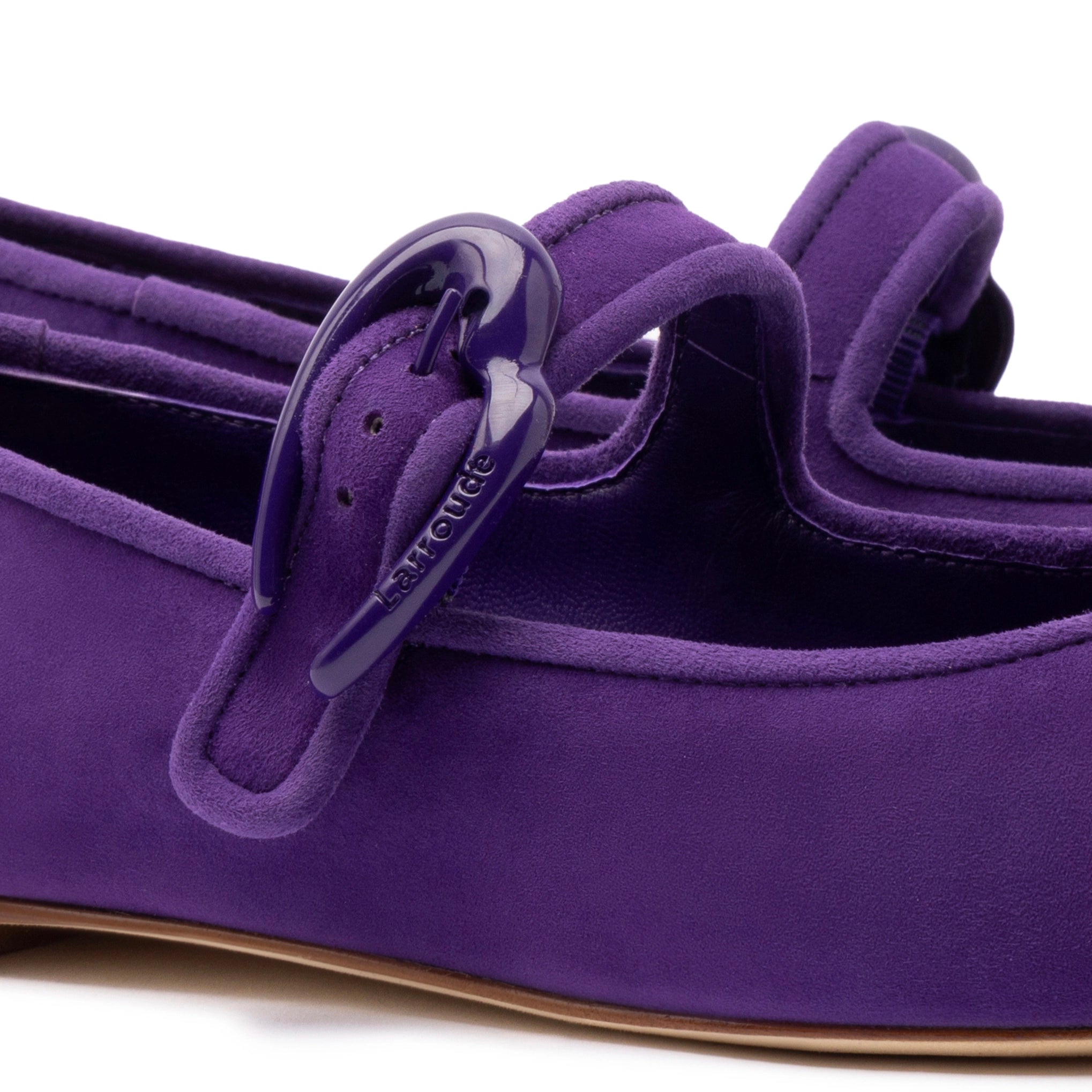 Verona Ballet Flat In Eggplant Suede