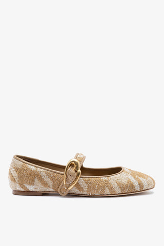 Sapatilha Verona Malha Estampado Caramelo