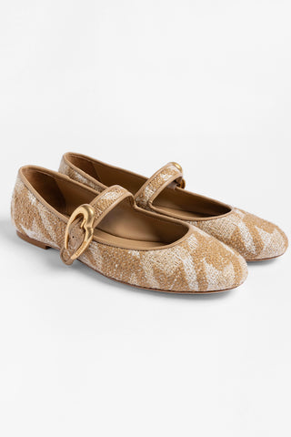 Sapatilha Verona Malha Estampado Caramelo